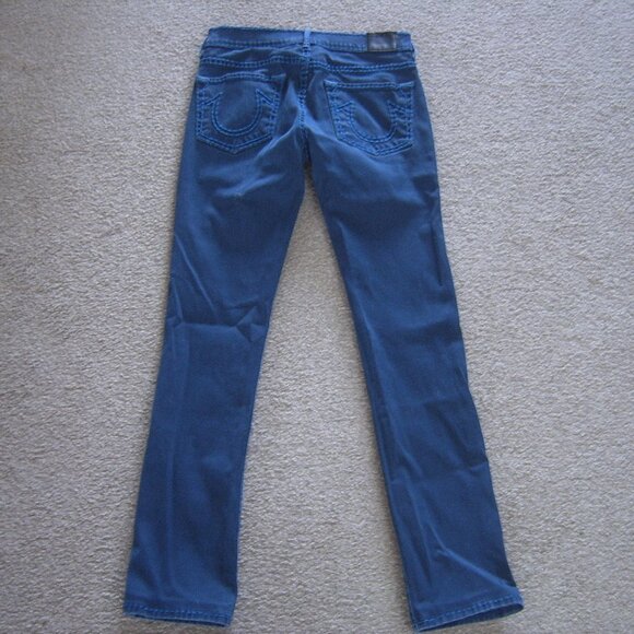 Like New Excellent Condition True Religion Women Super T Jeans sz 27 Made in USA - Picture 4 of 5